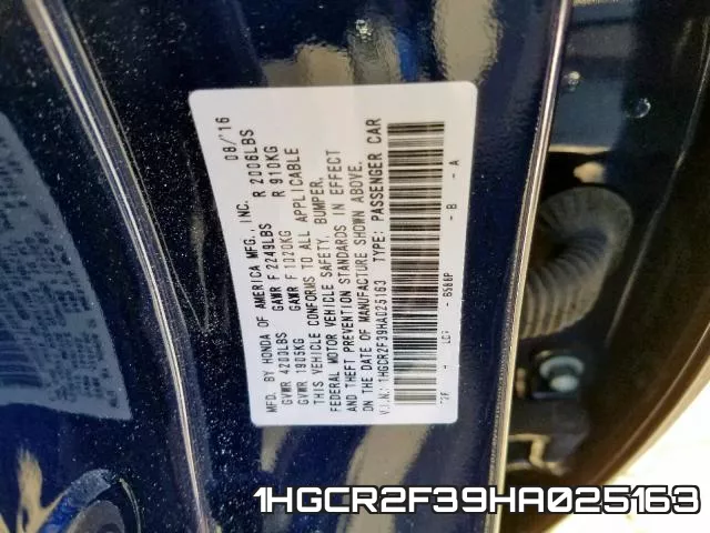 1HGCR2F39HA025163
