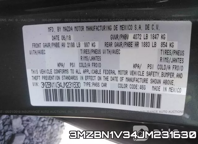 3MZBN1V34JM231630