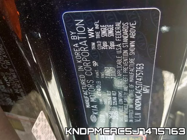 KNDPMCAC5J7475763