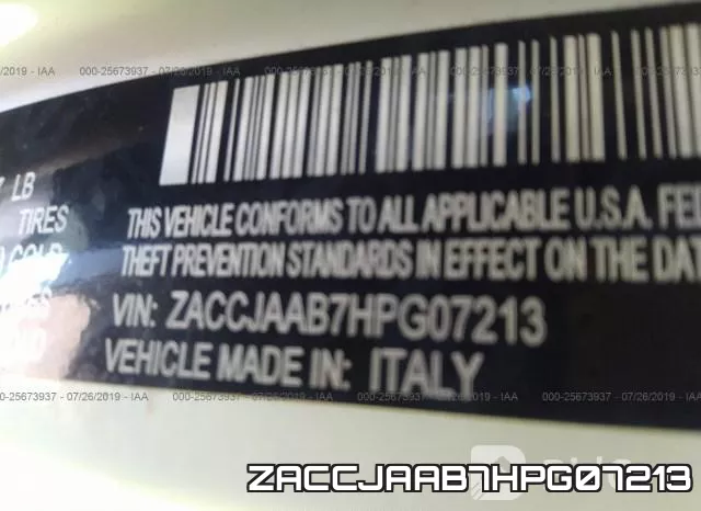 ZACCJAAB7HPG07213