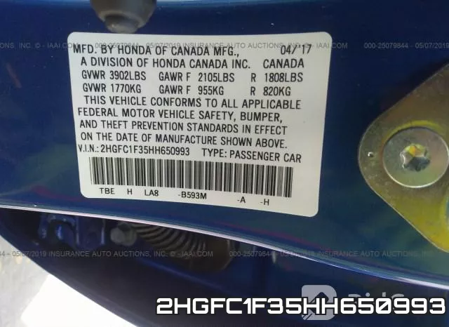2HGFC1F35HH650993