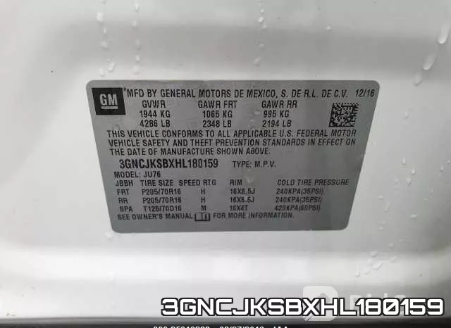 3GNCJKSBXHL180159