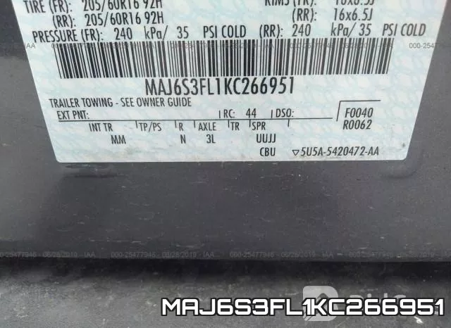 MAJ6S3FL1KC266951