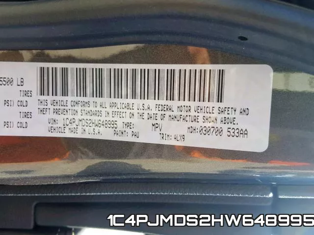 1C4PJMDS2HW648995