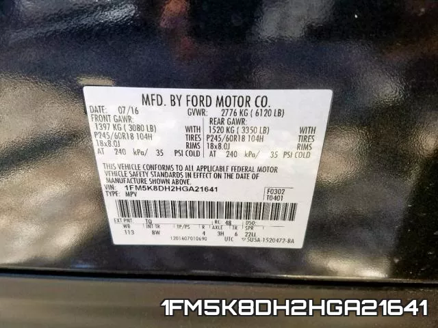 1FM5K8DH2HGA21641