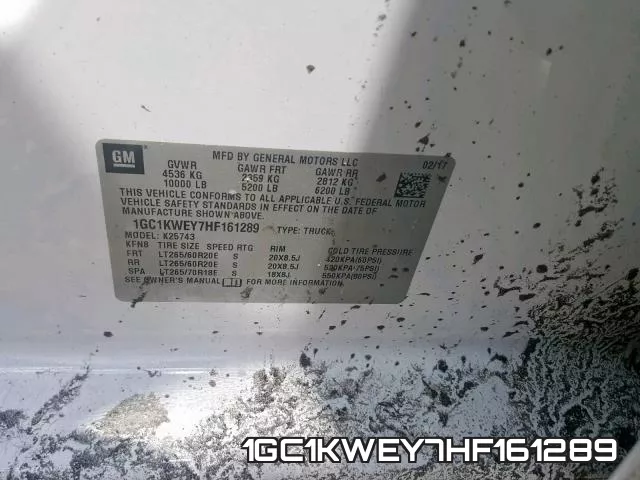 1GC1KWEY7HF161289