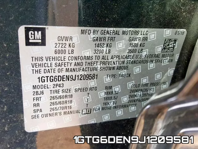 1GTG6DEN9J1209581
