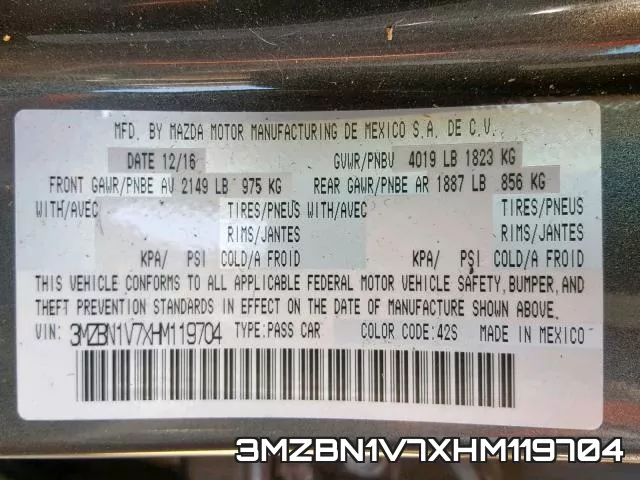 3MZBN1V7XHM119704