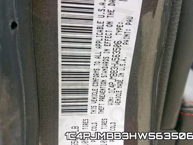1C4PJMBB3HW563506