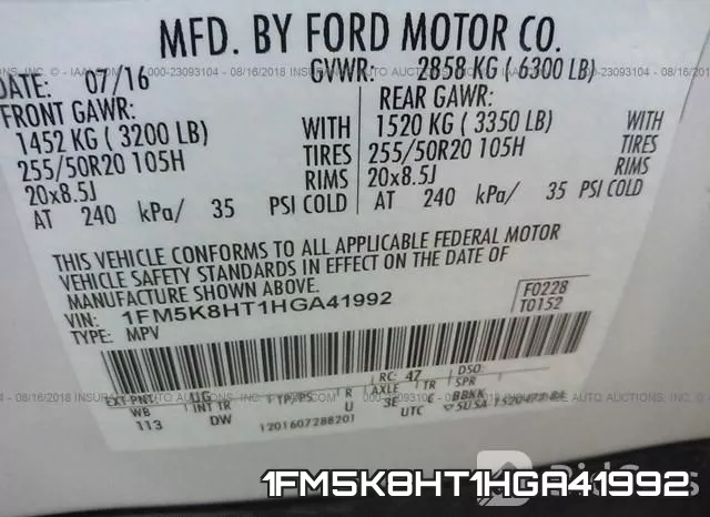 1FM5K8HT1HGA41992