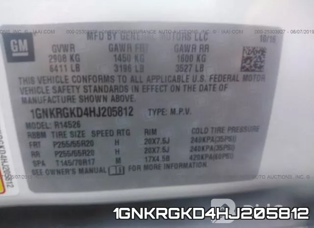 1GNKRGKD4HJ205812