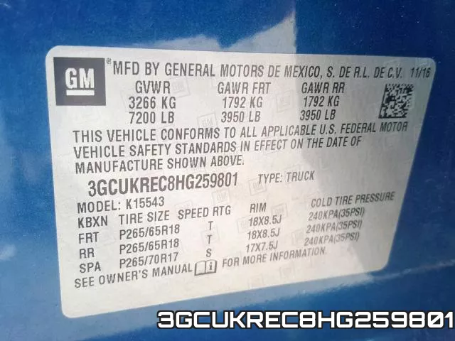 3GCUKREC8HG259801
