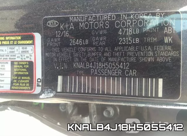 KNALB4J18H5055412