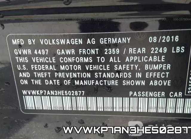 WVWKP7AN3HE502877
