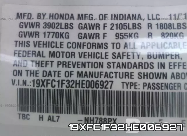 19XFC1F32HE006927