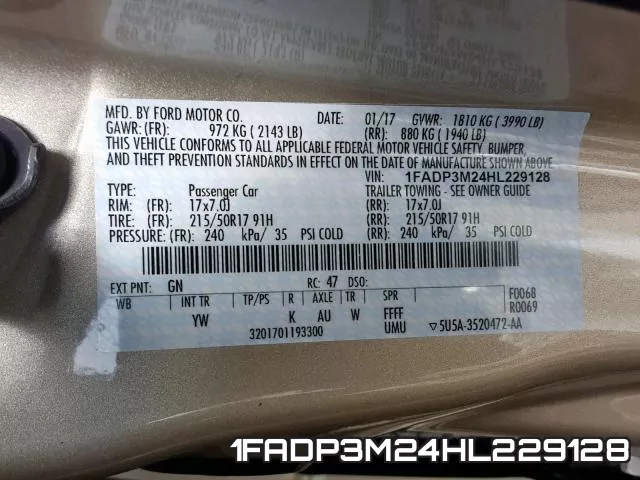 1FADP3M24HL229128