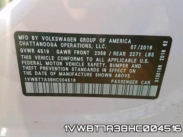 1VWBT7A38HC004516