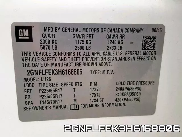 2GNFLFEK3H6168806