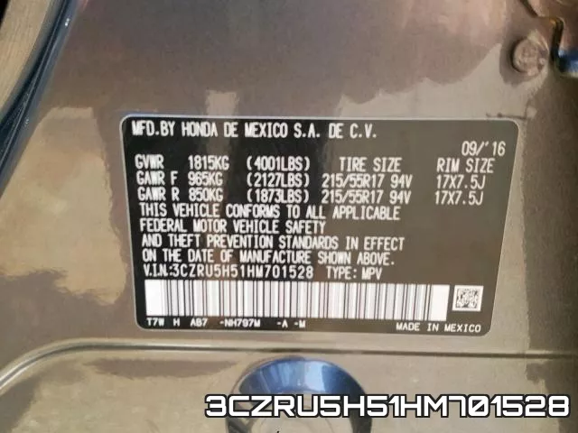 3CZRU5H51HM701528