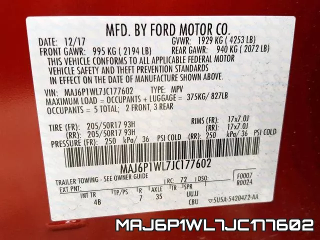 MAJ6P1WL7JC177602
