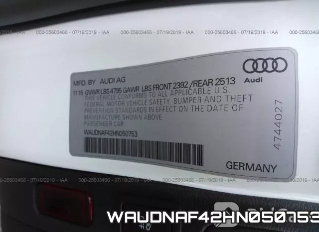 WAUDNAF42HN050753