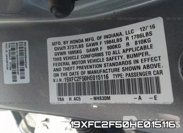19XFC2F50HE015116