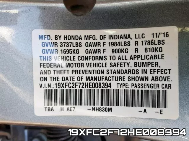 19XFC2F72HE008394