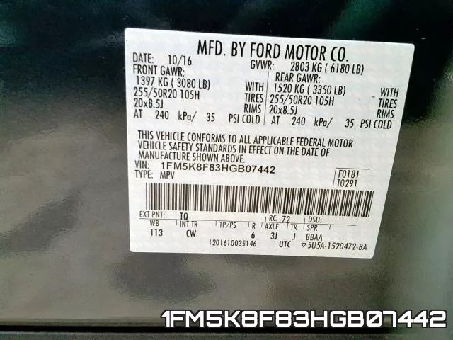 1FM5K8F83HGB07442