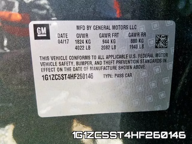 1G1ZC5ST4HF260146
