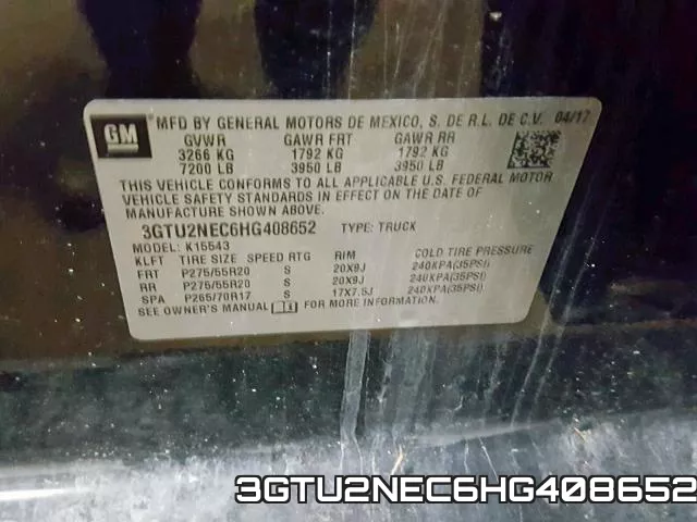 3GTU2NEC6HG408652