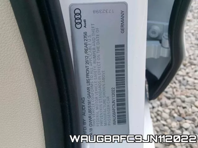 WAUG8AFC9JN112022