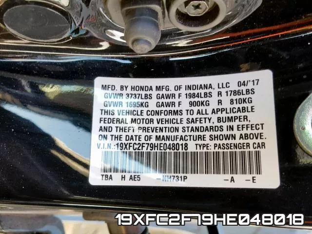 19XFC2F79HE048018