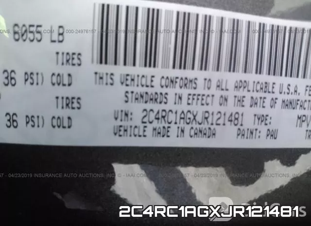 2C4RC1AGXJR121481