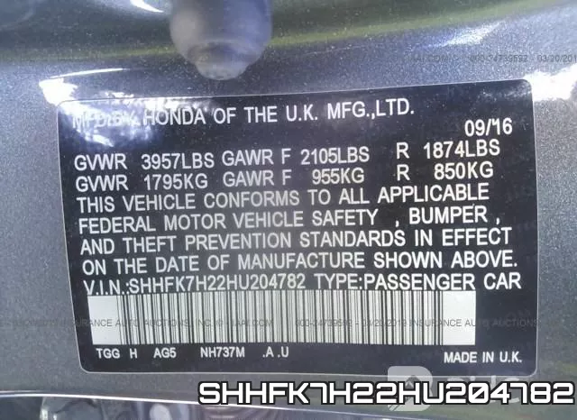 SHHFK7H22HU204782