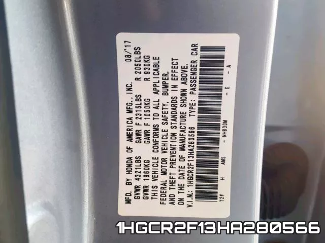 1HGCR2F13HA280566