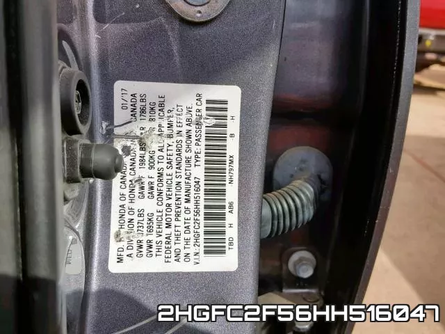2HGFC2F56HH516047