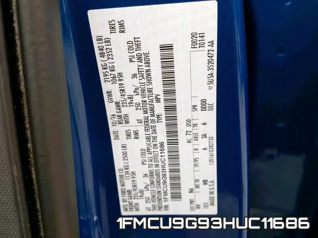 1FMCU9G93HUC11686
