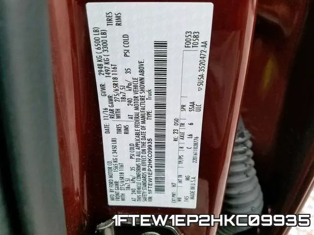 1FTEW1EP2HKC09935