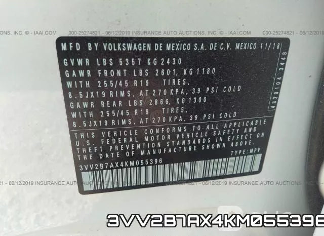 3VV2B7AX4KM055396