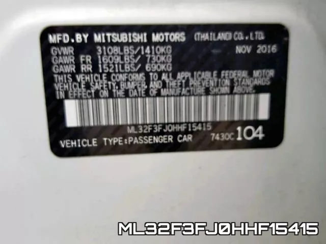 ML32F3FJ0HHF15415
