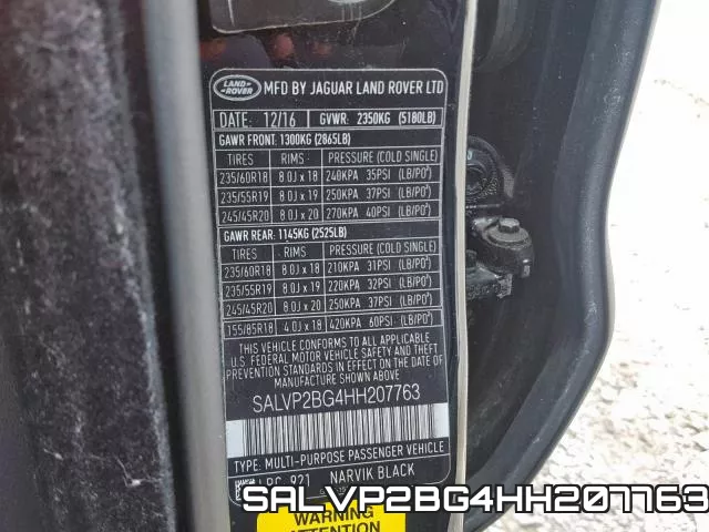 SALVP2BG4HH207763