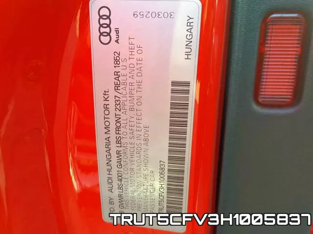 TRUT5CFV3H1005837