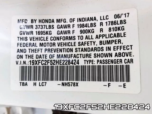 19XFC2F52HE228424