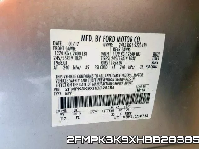 2FMPK3K9XHBB28385