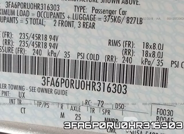 3FA6P0RU0HR316303