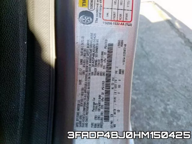 3FADP4BJ0HM150425