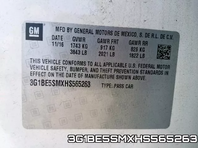 3G1BE5SMXHS565263