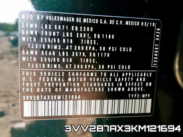 3VV2B7AX3KM121694