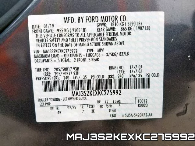 MAJ3S2KEXKC275992