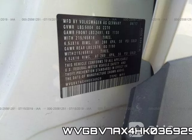 WVGBV7AX4HK036929